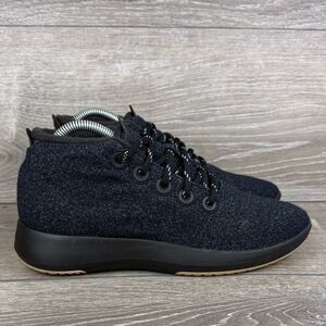 Allbirds Wool Runner Up Mizzle Hi Top Women’s Sz 9 Natural Black Khaki Sneakers